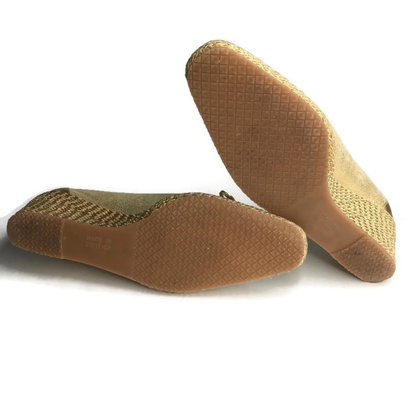 Vintage La Badia Gold Espadrilles Wedges 7 37 made in Italy - Picture 8 of 12